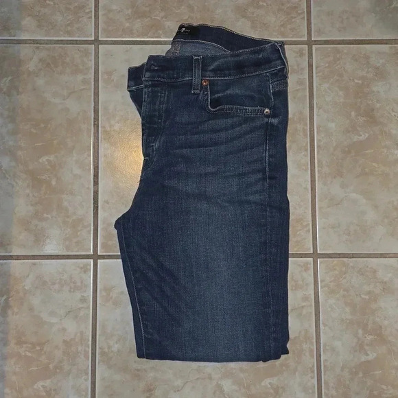NWOT 7 For All Mankind 27 Josefina Cropped Jeans - Picture 1 of 6